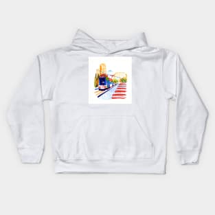 Metro line Kids Hoodie